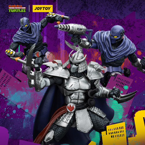 暗源 1:18 TMNT 忍者神龟 史莱德 福特兵 大脚兵 关节可动兵人