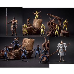 1/18 3.75 诏三国系列 赵云 公孙瓒 青州黄巾军 古装可动人偶手办