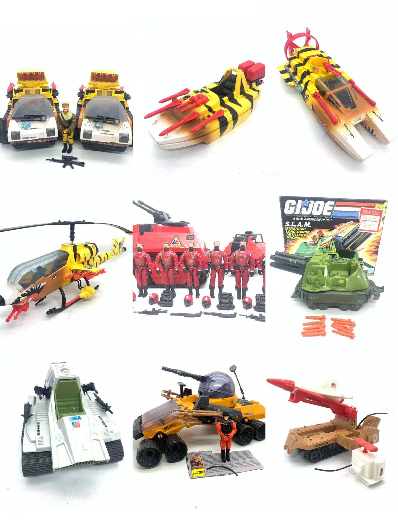 特种部队 GIJOE 老版 3.75 1:18 载具中士坦克老虎直升机虎鲨等