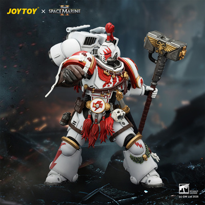 JOYTOY 暗源 1/18战锤40K 游戏版白疤军团突击仲裁者勇士模型手办