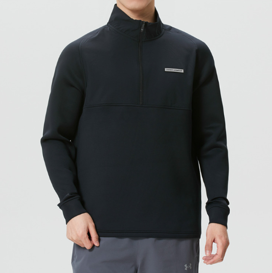 安德玛男子休闲舒适半拉链上衣健身运动立领卫衣长袖外套6005666,运动服/休闲服装,运动茄克/外套,淘宝优惠券,粉丝福利购,淘宝优惠卷