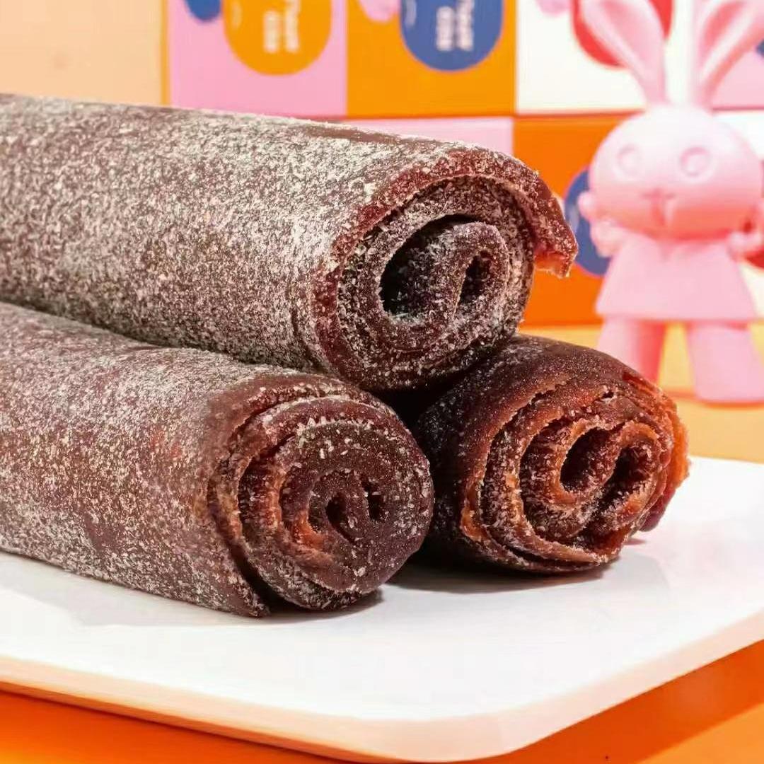 悠了优乐果丹皮老式手撕即食山楂卷新疆特产伊犁海棠果干