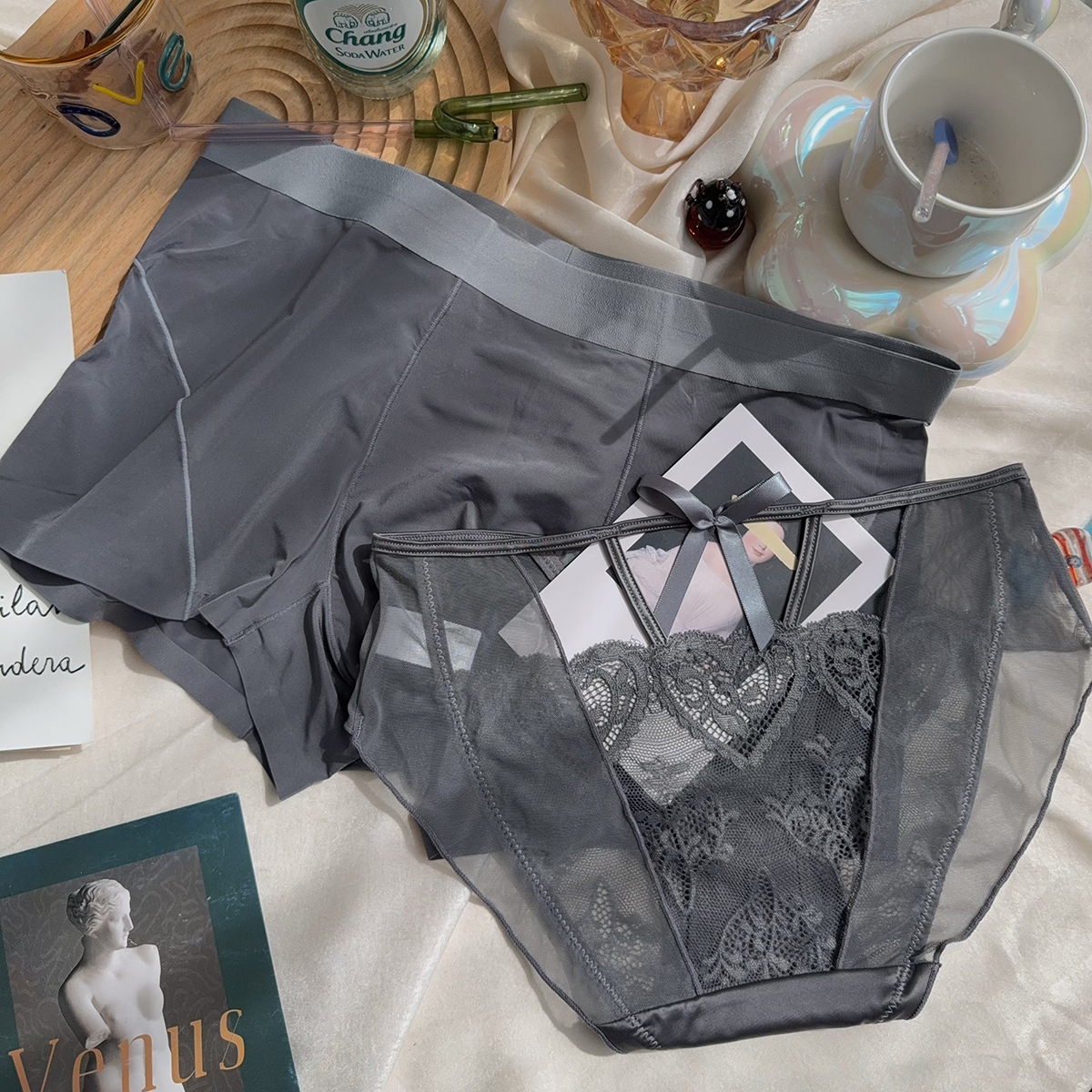 夏季冰丝薄款透气透明性感内裤