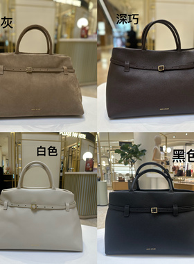 MANU ATELIER爆款 黑色大号手提包简约通勤托特包40