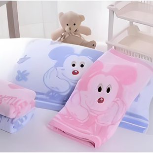 儿童枕巾30x50cm幼儿园宝宝无捻纱40*60卡通可爱单人四季通用
