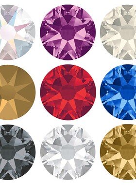 爆闪4mm施华胶底烫钻K9贴钻舞服比基尼粘钻衣服装饰钻16切面SS16