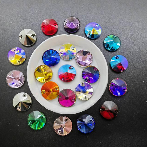 真正的高端精品K9圆形闪钻舞服钻