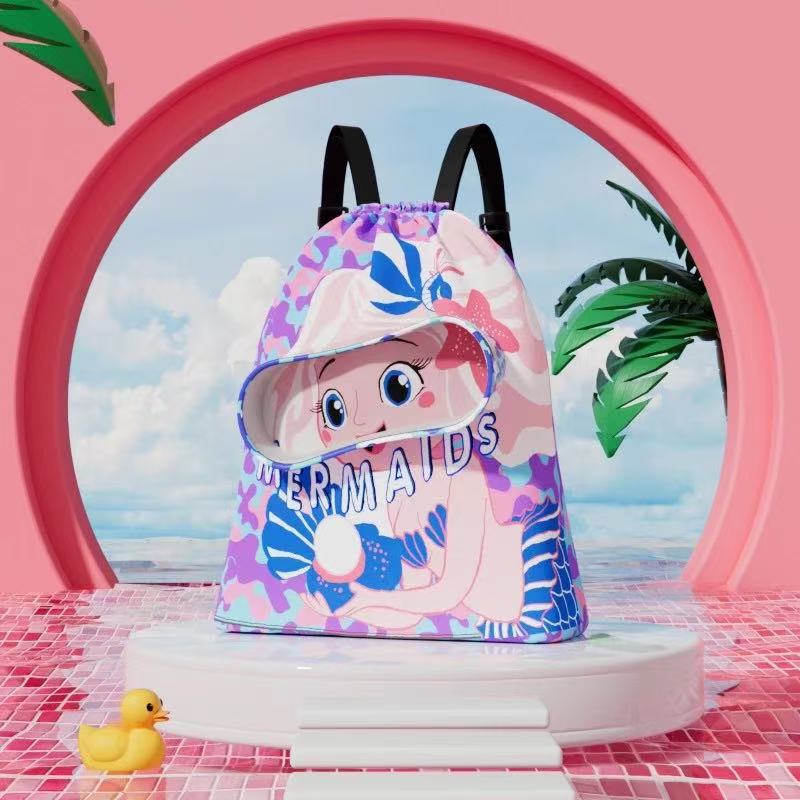 夏季防水儿童游泳包干湿分离防水双肩包游泳浴巾收纳包运动双肩