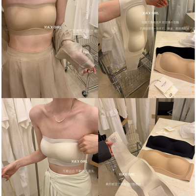 无痕防滑不掉防掉蚂蚁布超薄无肩带裹胸防走文胸LYM40880
