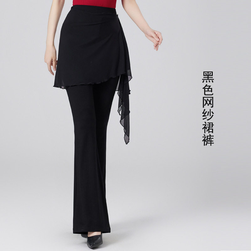 2026高端形体礼仪服腰纱腰封腰巾练功裤舞蹈服走秀服装网纱屁帘裤