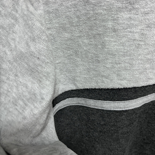 男士单面薄绒打底上衣拼色款V领套头睡衣上衣衣服