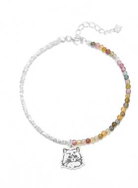 925银宠物手链定制来图项链双材质原创DIY设计纪生日礼物人像照片