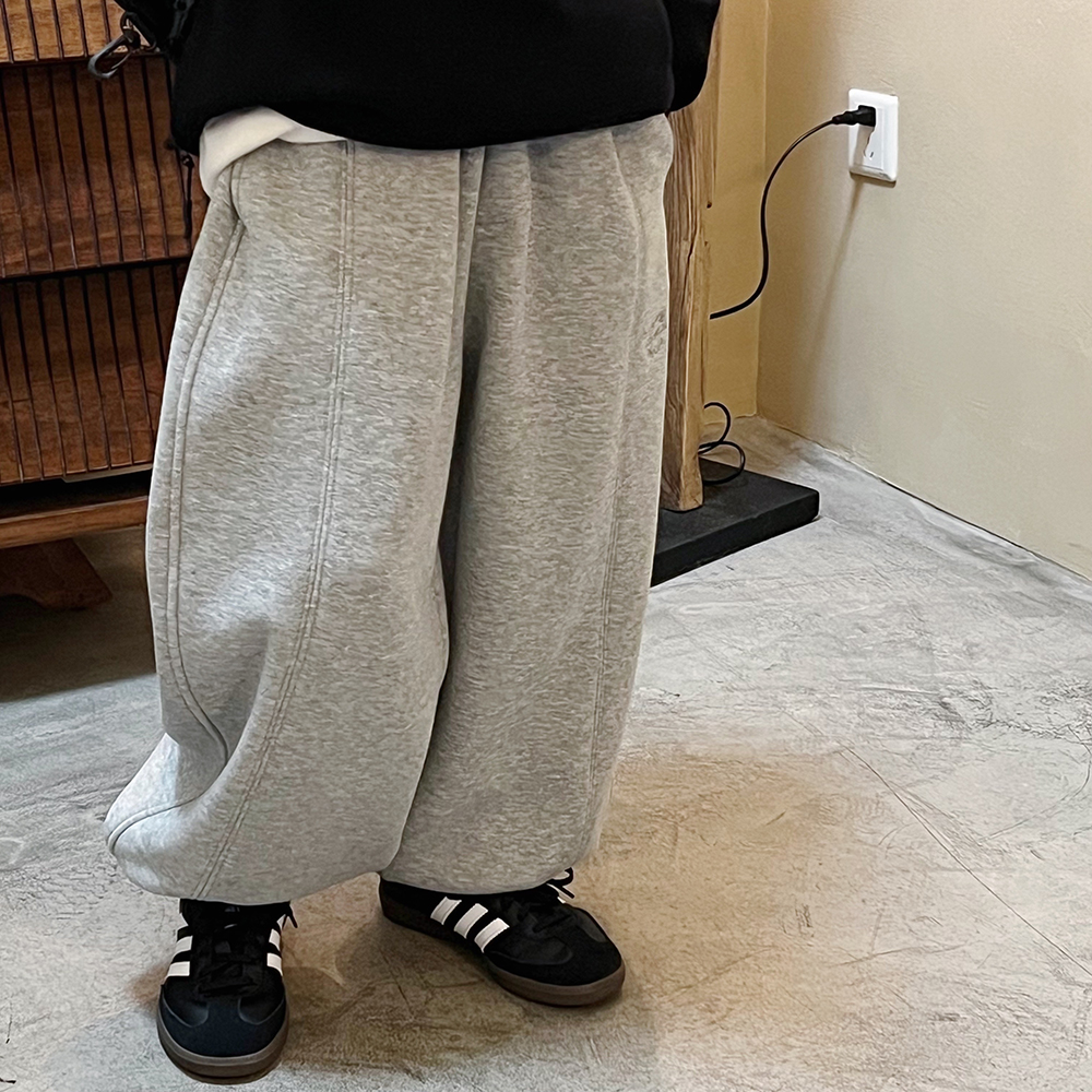 男童加绒卫裤儿童运动裤秋冬款