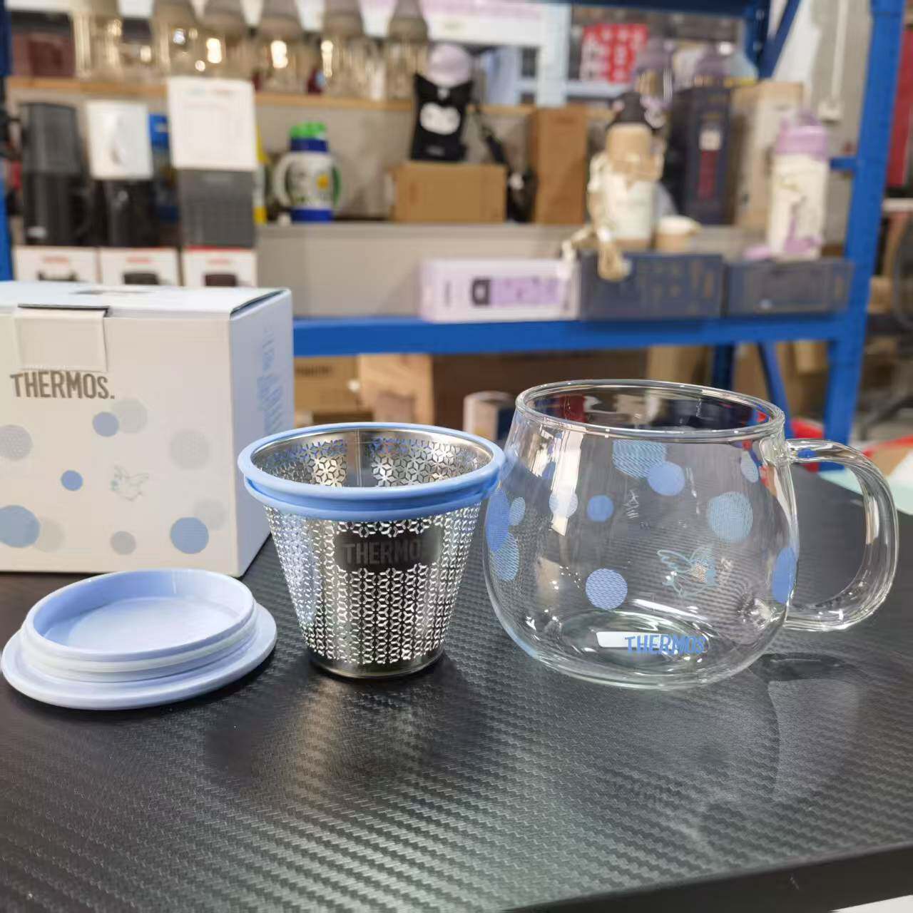 清货 膳魔师花茶杯带不锈钢茶漏花茶水杯 耐高温玻璃杯 卖完不补