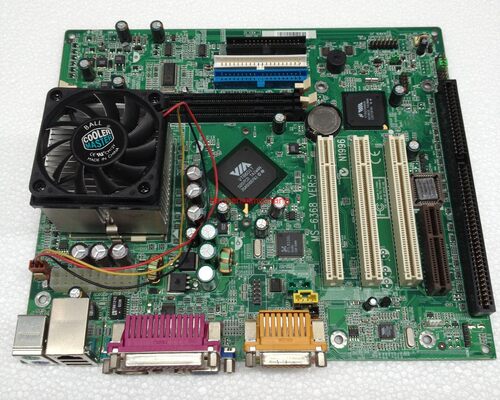 专业切割主板 带ISA插槽370主板 图拉丁CPU