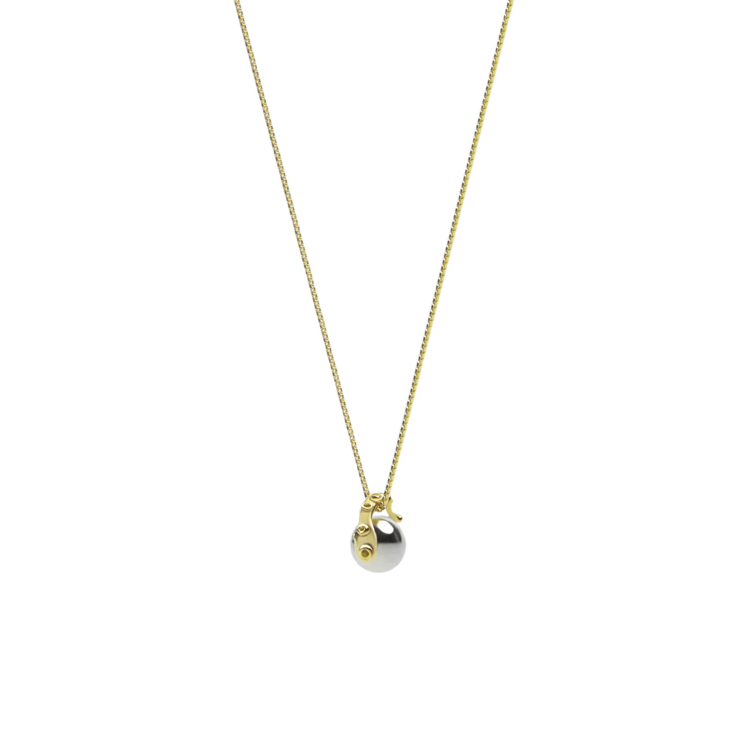 yeah jewelry官方店 原创设计首饰章鱼锁骨项链925银镀金礼物个性