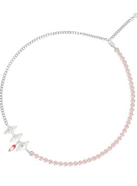 yeah jewelry官方店 原创设计天然淡水星星珍珠彩色宝石纯银项链