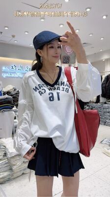 5767妃系列2026春季新款大码女装胖mmT恤宽松显瘦百搭上衣