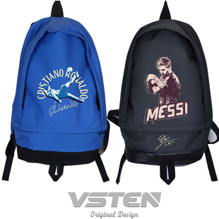 原创设计 VSTEN C罗梅西足球训练包 双肩包书包背包学生双肩包