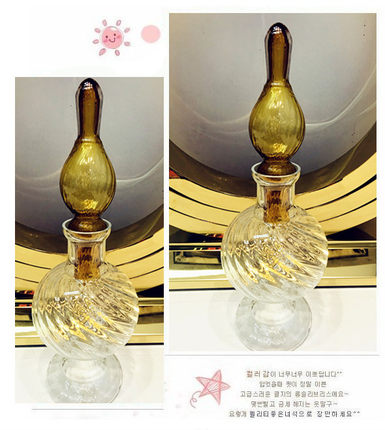晓鑫欧式多用途玻璃工艺品储物缸花瓶陈设摆件家居装饰带盖花器瓶