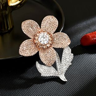 Diamond Full Retro Lapel Elegant Sunflower Pin Brooch