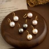 Heel Minimalist Earrings High French Pearl Luxury Studs