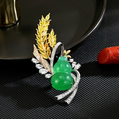 新中式葫芦胸针别针胸花国风时尚