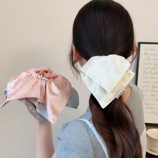 Ponytail Polka Holder Low Satin Dot Scrunchie