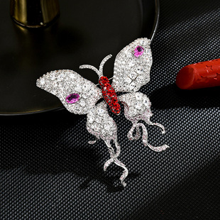 Diamond Insect Lapel for Brooch Pin Suits Butterfly