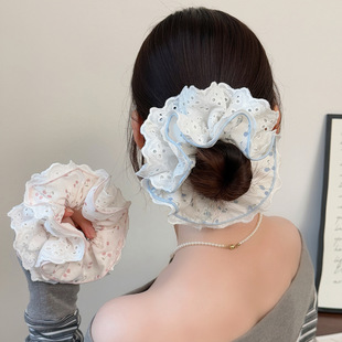 Ponytail Lace Holder Summer Print Scrunchie Cherry