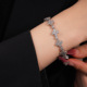 Luxury Sparkling Bracelet Floral Minimalist Bangle Zircon