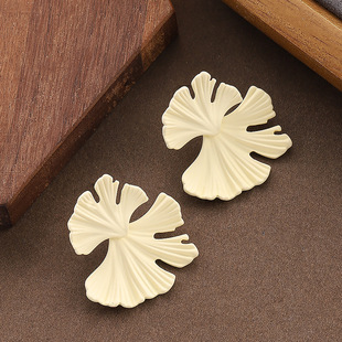 Klein Blue Earrings, Ginkgo Enamel Luxury Earrings