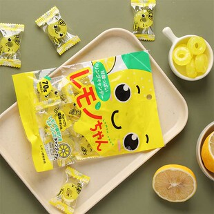 日本进口川口柠檬味糖果水果糖圈圈果汁喜糖硬糖