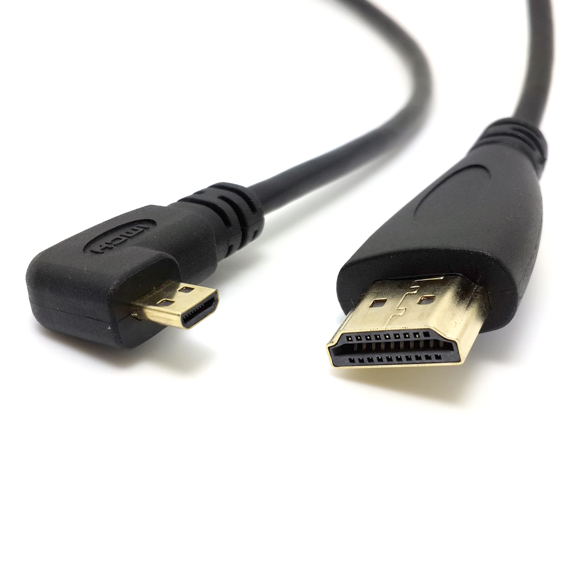 HD-068 Moto XOOM Droid X TF201用Micro HDMI左弯对HDMI线1.5m