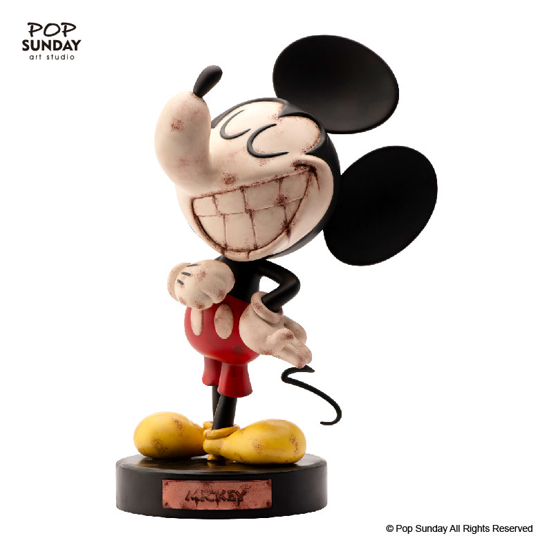 POP SUNDAY 迪士尼 正版手办复古米奇摆件生日礼物创意收藏