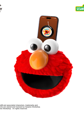 POP SUNDAY 芝麻街公仔Elmo扩音摆件手办卡通玩具创意生日礼物