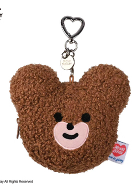 POP SUNDAY韩国爱心熊系列零钱包时尚创意包包装饰品挂件生日礼物