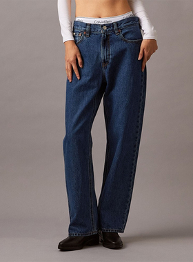 阿瞳牛社 CK Jeans复刻90系列女士纯棉复古直筒牛仔裤潮流40WL795