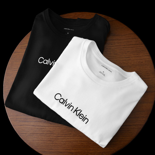 CalvinKlein男简约字母宽松T恤