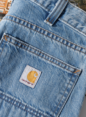 阿瞳牛社Carhartt卡哈特主线B17升级款水洗工装牛仔裤男士105119