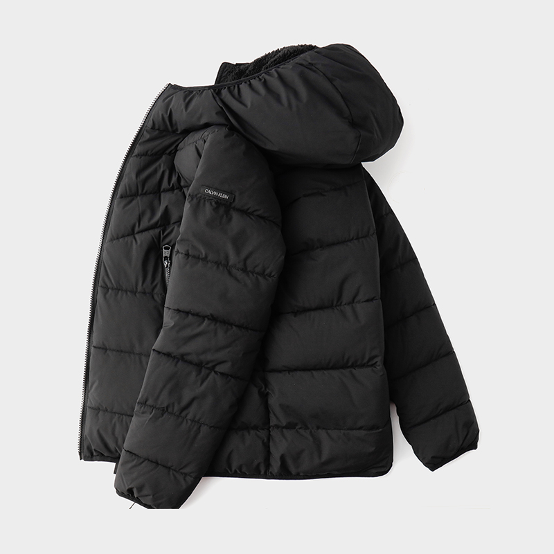 连帽面包服CalvinKlein棉袄