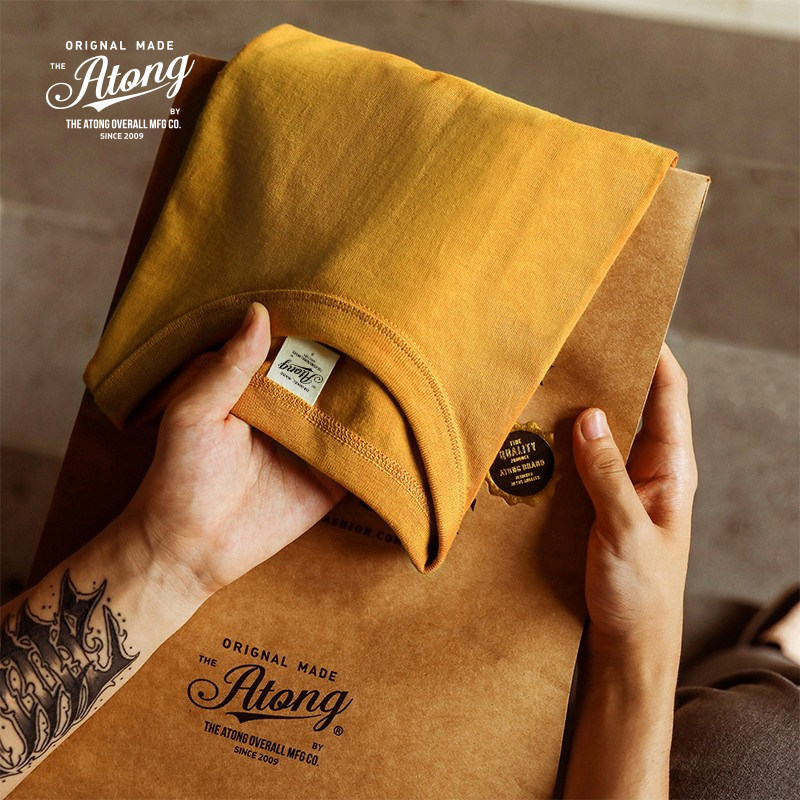 ATONG阿瞳 270g日本重磅短袖t恤男女宽松32支二本针新疆棉打底衫,男装,T恤,淘宝优惠券,粉丝福利购,淘宝优惠卷