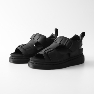 休闲厚底罗马拖鞋 男女时尚 Dr.Martens马丁松糕凉鞋 阿瞳亏本清仓