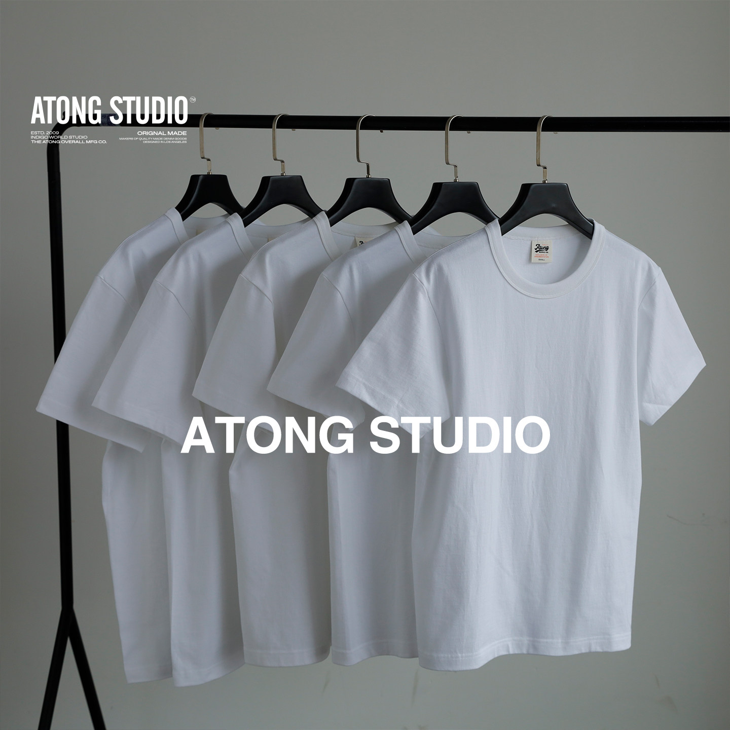 ATONG阿瞳 270g合身版阿美咔叽重磅短袖t恤男32支二本针新疆棉夏,男装,T恤,淘宝优惠券,粉丝福利购,淘宝优惠卷