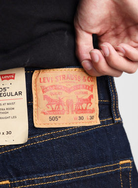 阿瞳牛社美版Levis李维斯505经典原色直筒丹宁牛仔宽松长裤14.3OZ