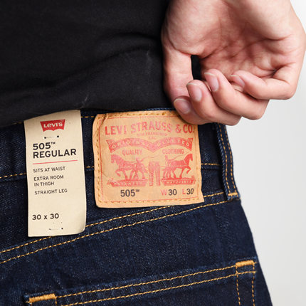 阿瞳牛社美版Levis李维斯505经典原色直筒丹宁牛仔宽松长裤14.3OZ