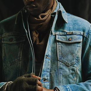 Wrangler Last US联名末日风做旧水洗牛仔夹克 The 阿瞳牛社