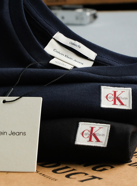 阿瞳牛社Calvin Klein Jeans男士潮牌时尚圆领休闲短袖T恤4RC272G