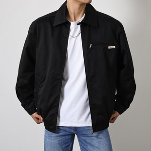 夹克上衣外套春秋 撞色翻领休闲潮流男款 阿瞳牛社Calvin Klein男士