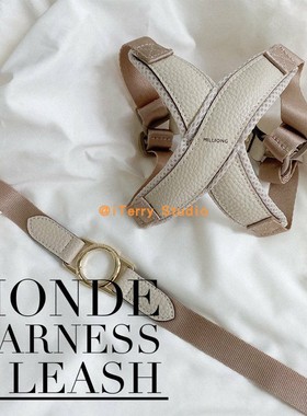 [现货]韩国Milliong舒适气垫透气胸背牵引双牵引全犬种猫狗通用